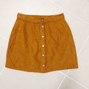 Suede Mini Skirt